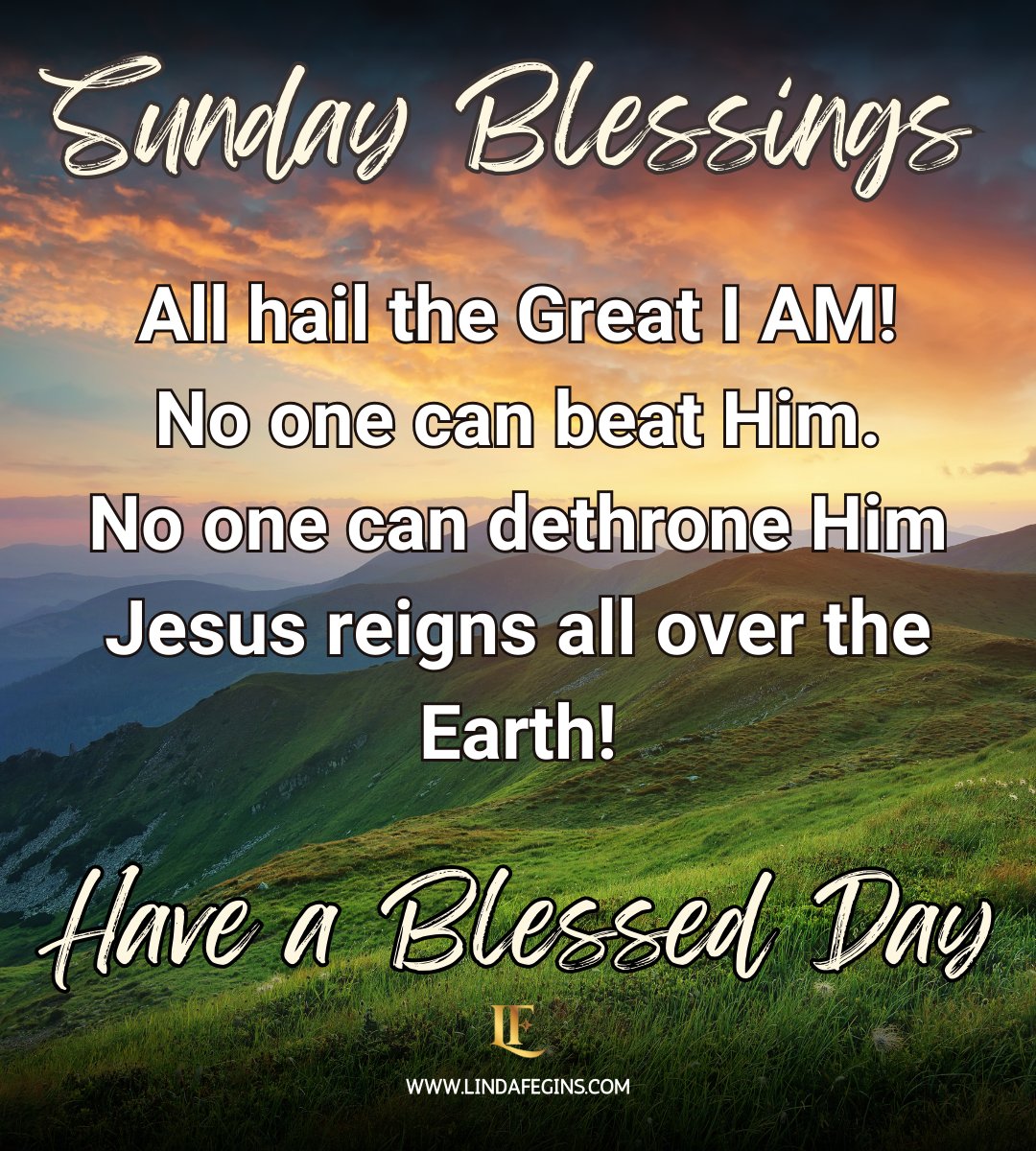 LLadylaw's tweet photo. All hail the Great I AM!
No one can beat Him, no one can dethrone Him.
Jesus reigns over all the Earth—forever and ever!

Every praise, every Hallelujah belongs to Him.
Let’s worship His holy name with one heart and voice!

#KingofKings #JesusReigns #GreatIAM #SovereignLord https://t.co/mUQ23RdEHd