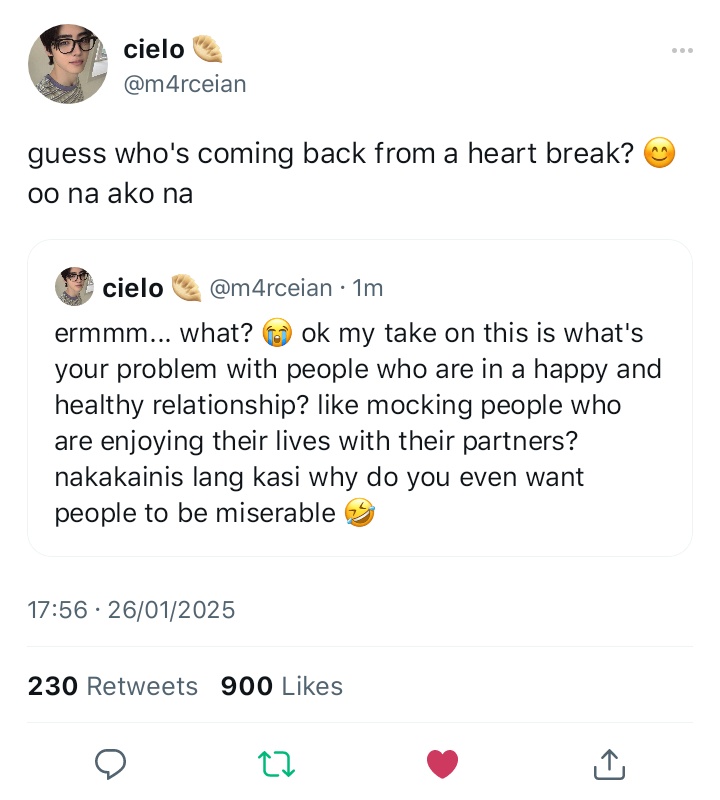 isatuno's tweet photo. — #hoonki short filo au.

cielo (sh) thought his “chai” was his perfect match, but after being ghosted, he learns achi, a famous band member from their school, was the “real” chai all along. https://t.co/r0axMkzaDy