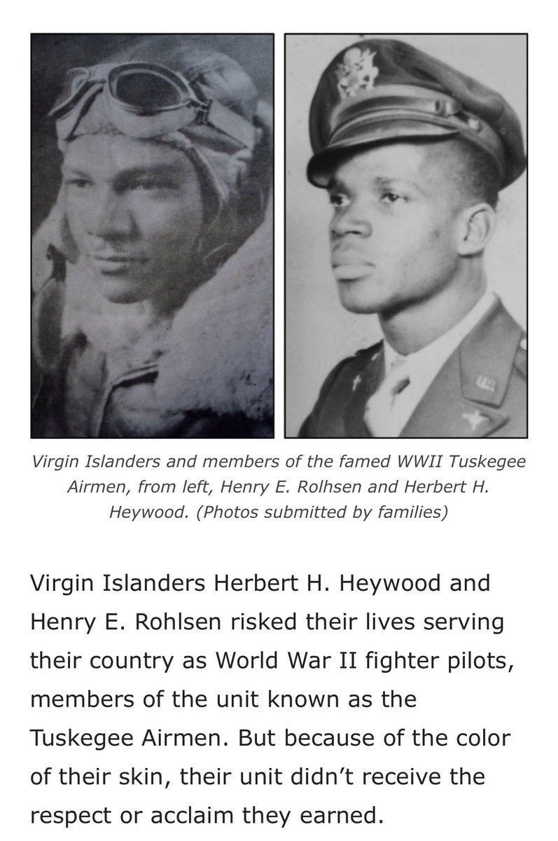 marquisnoir01's tweet photo. @angeliquesoul Here in the Virgin Islands, we reverie our Tuskegee Airmen! https://t.co/ticnJ0yX9M