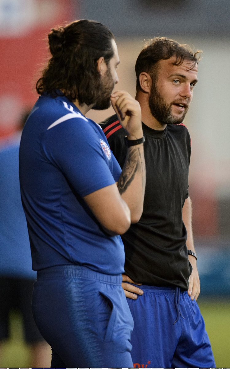 RPVFC's tweet photo. 🔵🔴 Today the club has a sad statement to make. Thanks gaffer for all you have done for us. We’ve had some amazing moments &amp; some great laughs. Thank you for all your hard work Josh. As they say, that’s football. Onwards ⚽️💙 https://t.co/GlUgpdtwC6