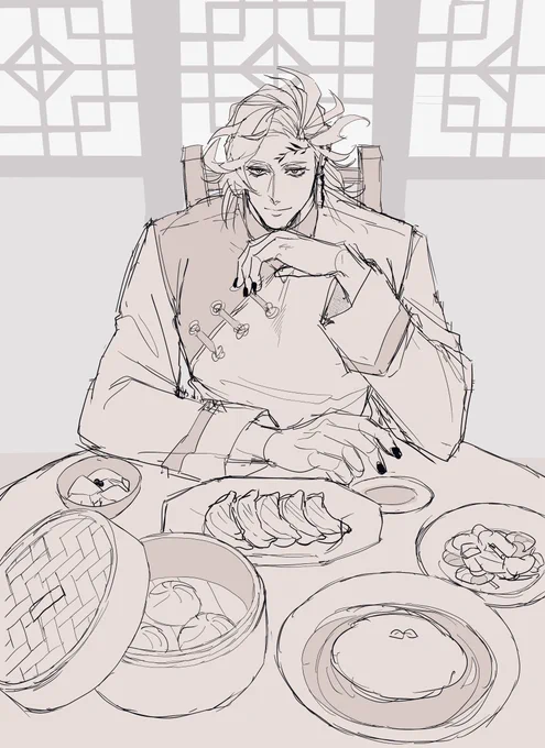 中華料理と冥王💜
1年くらい前の絵だけど没にするのがもったいなかったので供養! 