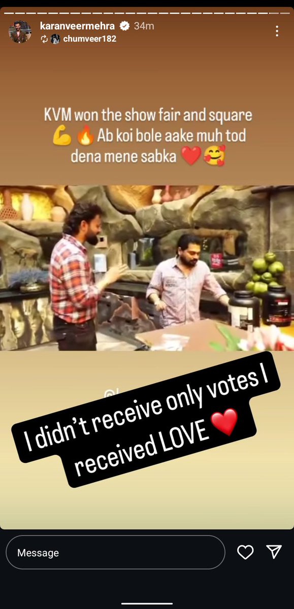 First time undeserving winner <a href="/KaranVeerMehra/">Karan Veer Mehra</a> &amp; the Bikao channel <a href="/EndemolShineIND/">Endemol Shine India</a> <a href="/ColorsTV/">Colors TV</a> <a href="/BiggBoss/">bigg boss</a> giving back to back justification about votes, 🤣😭 ek #VDians in k pure systum ko hila kar rakh diya hai 
#VivianDsena ko ab halke main nh lena ye tow trailor hai bs