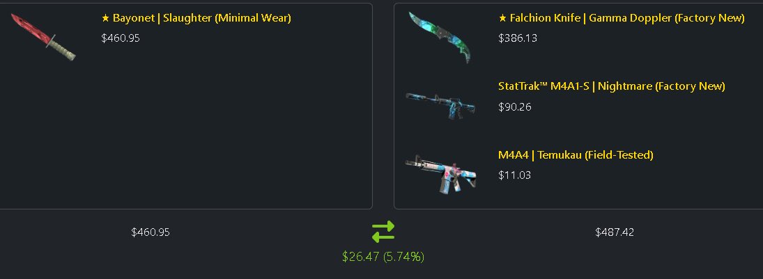 DupeTrader's tweet photo. Just woke up and accepted good trade π
Thank you for the trade bro π βπ»
#cs2 #cs2picks #csgo #cstrading #cs2trading #trading #skins https://t.co/Kc2hG70QqQ