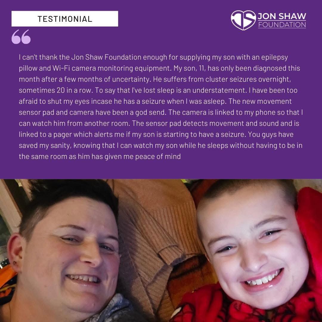 Another busy year for JSF with  16  monitors and 5 pillows donated this month. Thank you supporters and fundraisers for making this possible. <a href="/ConnorNaismith/">Connor Naismith</a> <a href="/EpilepsyAlarms/">Epilepsy Alarms UK</a> <a href="/PAMEawareness/">Partners Against Epilepsy Mortality (PAME)</a> <a href="/FundraisingYES/">YoungEpilepsyStaffs</a> <a href="/admodularLTD/">AD Modular Limited</a> <a href="/youngepilepsy/">Young Epilepsy</a> <a href="/Eurocamp_UK/">Eurocamp</a> <a href="/CranageHall/">Cranage Hall</a> <a href="/wesstreeting/">Wes Streeting</a>