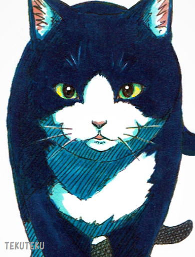 「寄りにゃ #猫好き #illustration #オリジナルイラスト 」|TEKUTEKUのイラスト