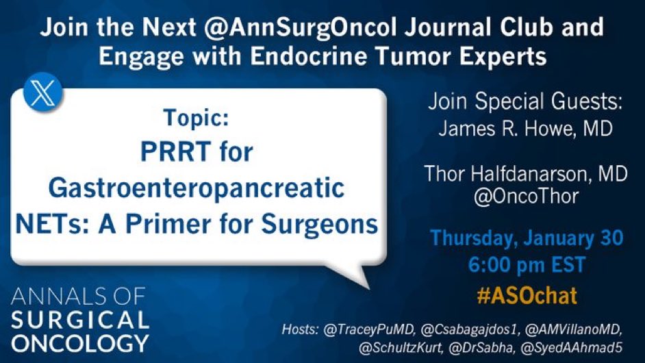Be there or be square!! 
👇🏼👇🏼

<a href="/AnnSurgOncol/">Annals of Surgical Oncology</a>