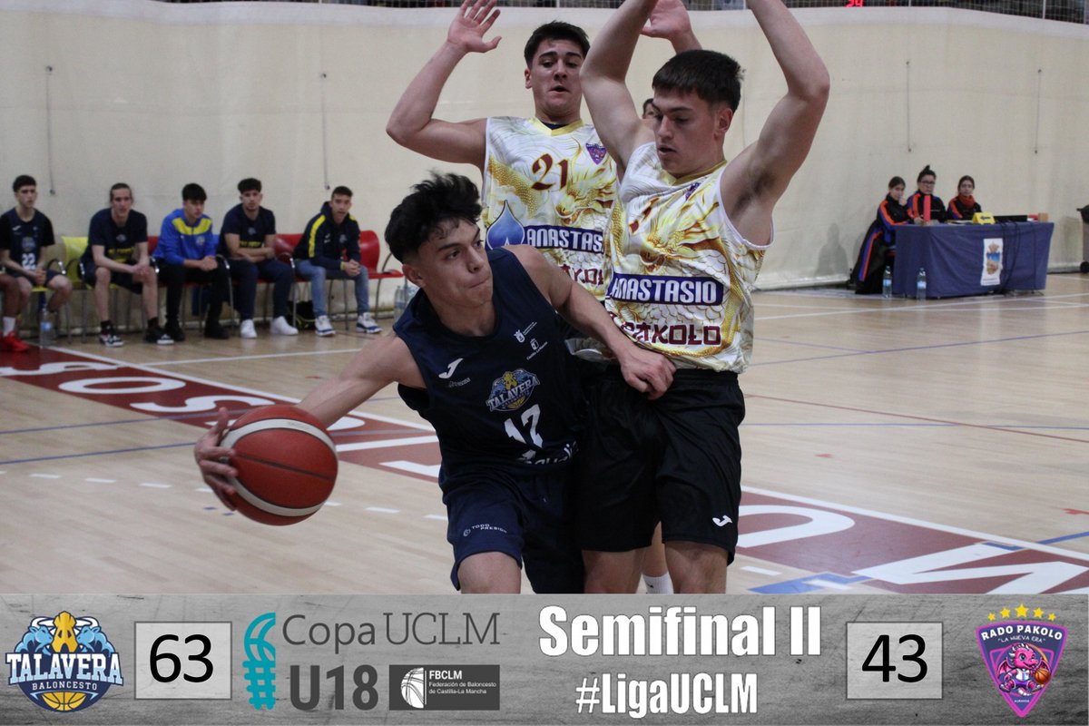 fbclm's tweet photo. #LigaUCLM | Final del Partido🏆SF2
🏀 @Talavera_Basket 63-43 @Rado_Pakolo_44 
✍️Ya tenemos el 2º finalista del día. Baloncesto Talavera jugará la Final de esta tarde de la #CopaUCLM
📊STATS by @SwishAllHoops 
#PasionXBasketCLM https://t.co/qP3zi03R6r