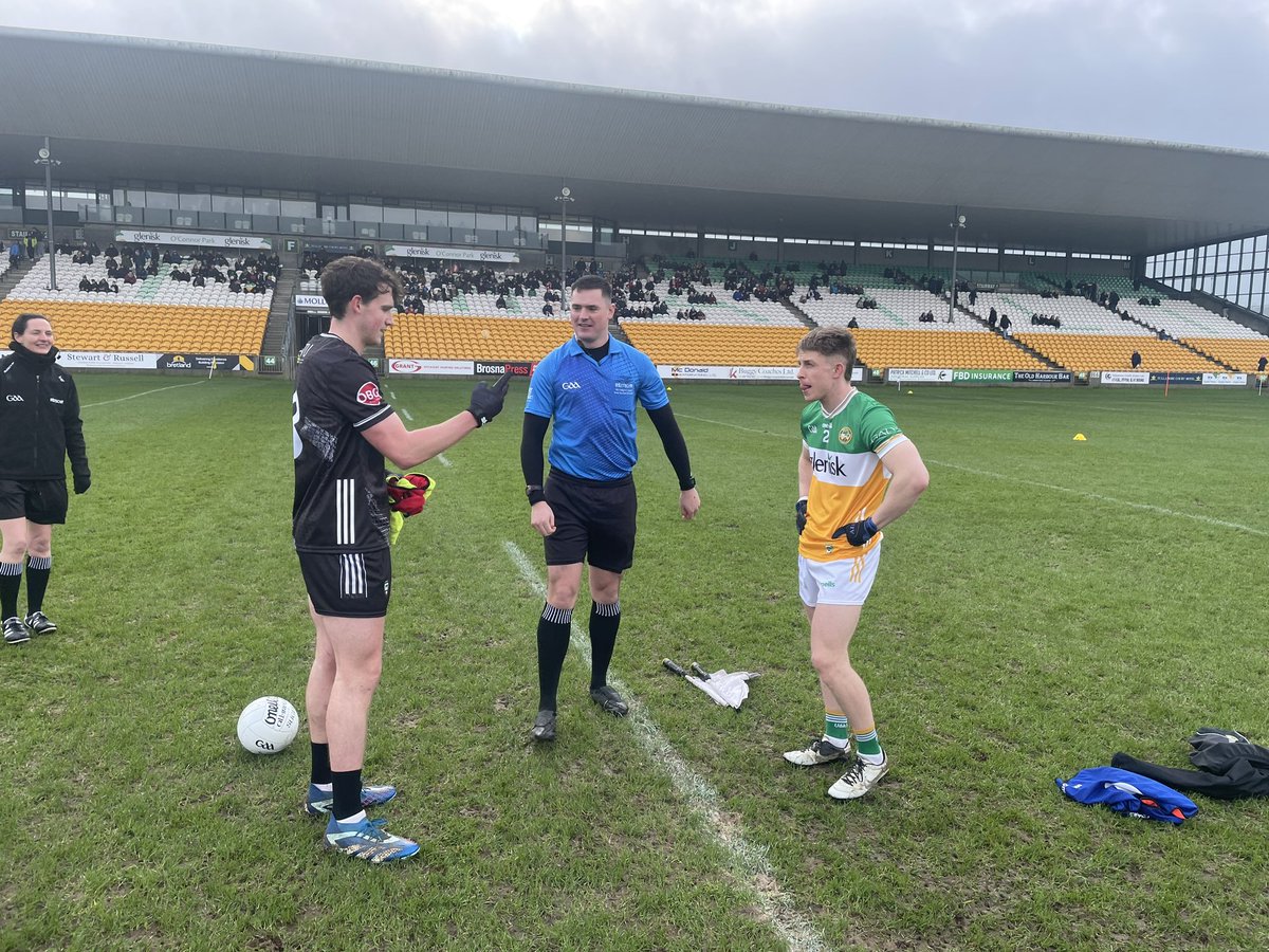 With Niall Murphy starting on the bench and Darragh Cummins injured Canice Mulligan is leading <a href="/sligogaa/">Sligo GAA</a> on the field today. <a href="/Offaly_GAA/">Official Offaly GAA</a> will play with a strong breeze in first half