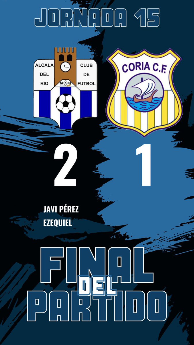 ¡Final del partido! 

#AlcaládelRíoCF🔵⚪️ #JuntosSomosMás