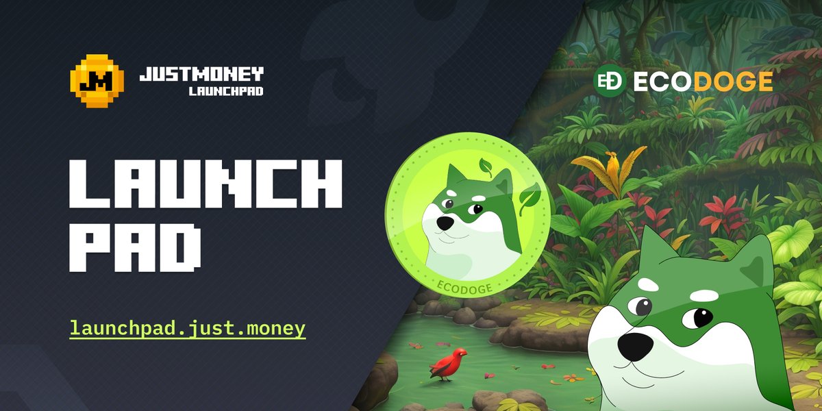 JustMoneyIO's tweet photo. The countdown has begun! The launch of Ecodoge’s token @ecodogecrypto  is scheduled for next week, and it’s happening on https://t.co/DpcO64Ts7J 🥳

Be ready, Tronics! Visit their platform for more information 📃

https://t.co/1FLl2jmiQJ

#launchpad #token https://t.co/jtQg0jYKEa