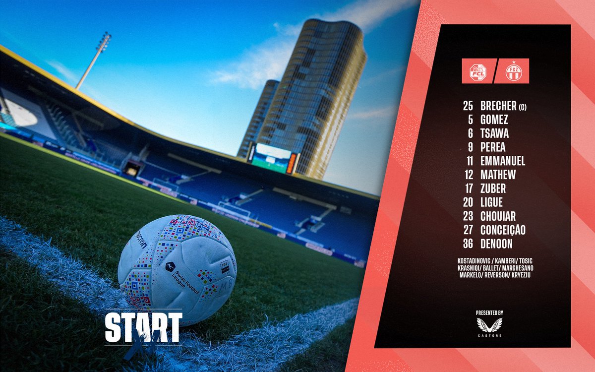 fc_zuerich's tweet photo. ➡️ Mit dieser 𝐗𝐈 starten wir gegen den FC Luzern. 📄

Verletzt: Bangoura, Di Giusto, Leidner, Goure

#LUZFCZ #fcz #NieUsenandGah https://t.co/vCWaDKGp0E