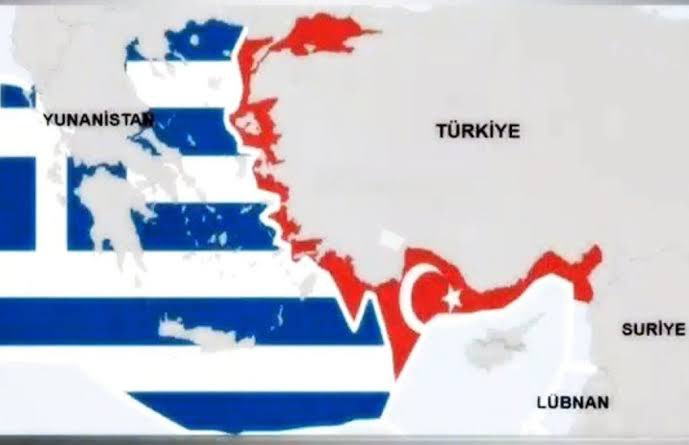 cemgurdeniznet's tweet photo. Greece lives in an illusionary world where Athens thinks they own the Aegean Sea with full sovereignty. Greece is not an archipelagic state. 49 % of the Aegean Sea is international waters and its continental shelf to be shared equally with Turkiye. They claim that they have the right to extend their territorial waters from 6 to 12nm thus to choke Türkiye without any free access to Mediterranean Sea. They are the only state in the world claiming 10 miles of sovereign airspace. In the east Mediterranean they claim that the small island Castellorozi only 1,5 miles away from Turkish coast with 9 miles coastal length should have almost 30,000 km 2 continental shelf. Greece has biggest supports for these unimaginable demands from EU and USA which they claim the champions of rules based order. Both support the infamous Sevilla map of EU which pushes Turkiye to the land. Mavi Vatan is a manifest against these unjust, illegal and illusionary claims. It is above politics and sourced by Atatürk’s doctrine. Our ancestors defeated the Sevres Treaty 103 years ago we have all means to defeat second Sevres today if and when necessary. Greek politicians should stop to play with fire for the sake of domestic power games. We are not living in an illusionary world.