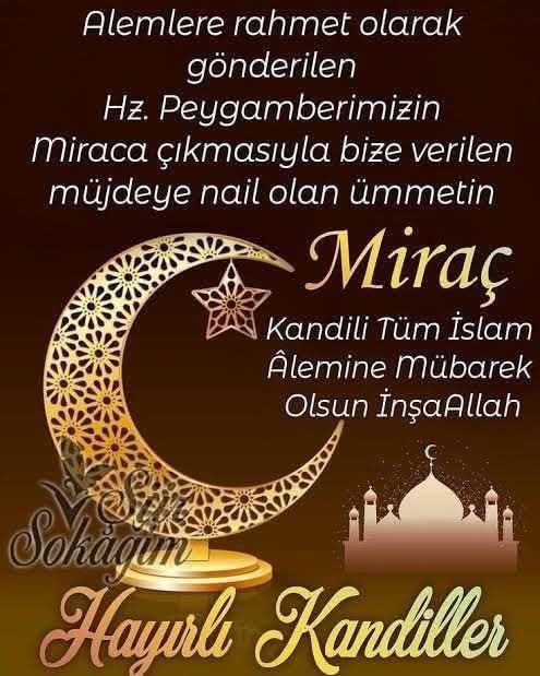 Miraç kandilimiz mübarek olsun 🤲