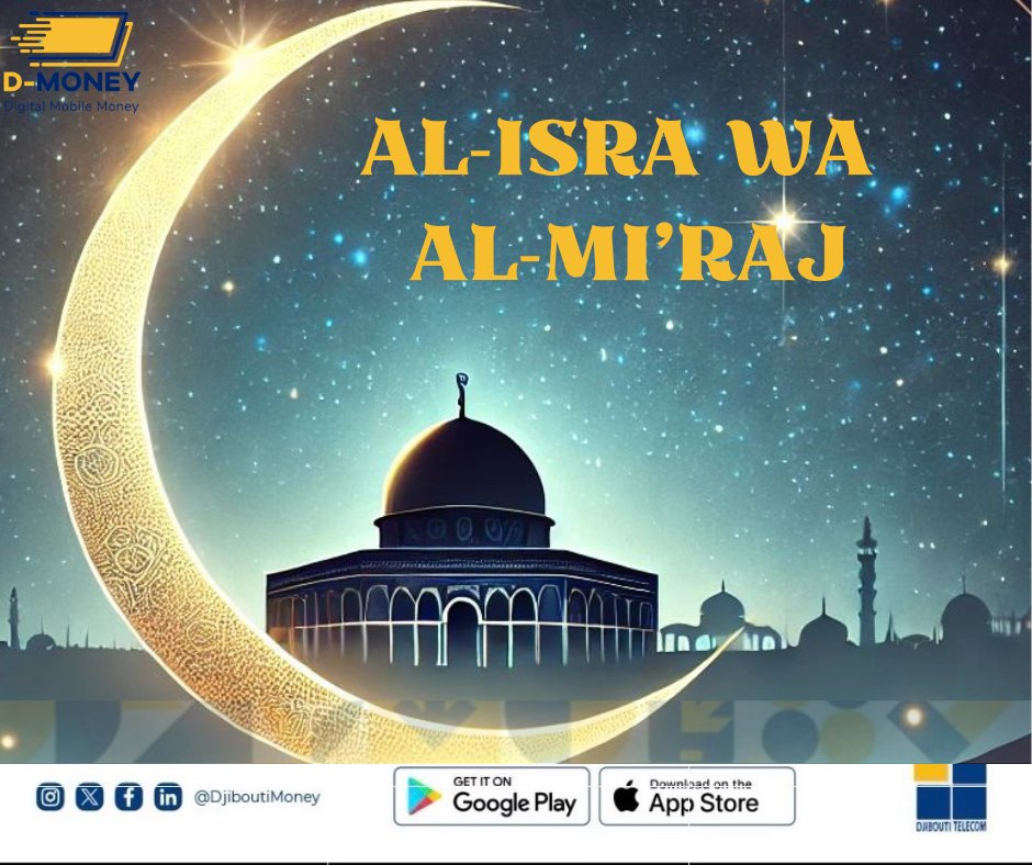 🌙Joyeux Al-Isra wal-Mi'raj à toutes et à tous !
Que le souvenir de ce voyage miraculeux nous inspire à cultiver la compassion, le partage et l’entraide au quotidien. Profitons de cette occasion spéciale pour renouveler nos engagements envers les valeurs qui nous rassemblent.