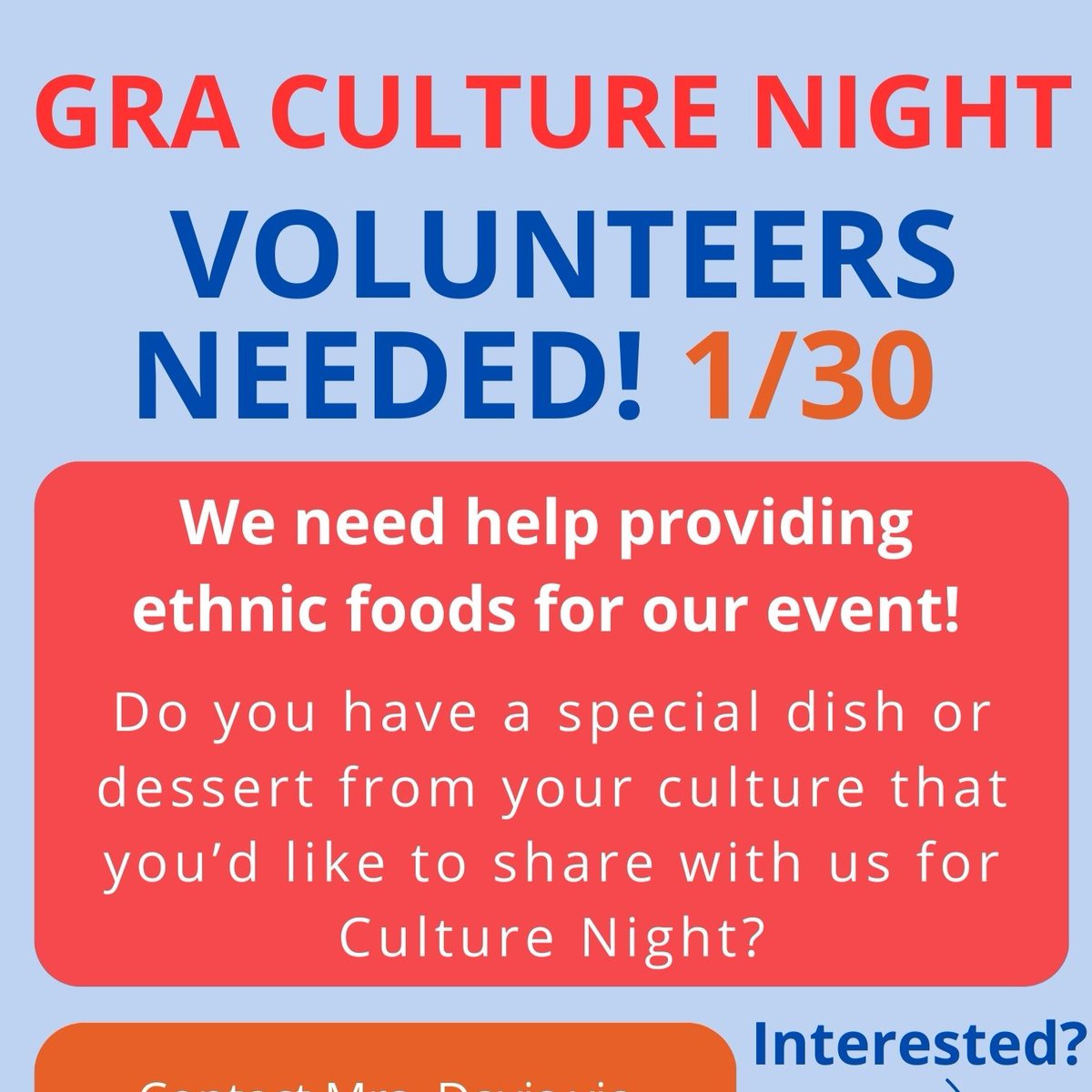 GrandRvrAcademy's tweet photo. GRA'S CULTURE NIGHT

If you have any questions or concerns contact Mrs. Davis directly via school connect or email at 102.sdavis@nhaschools.com. https://t.co/D5moQoOWim