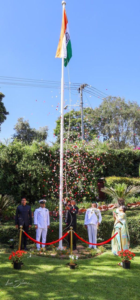 hci_pretoria's tweet photo. 76th #RepublicDay2025 celebrated by @hci_pretoria  with fervour &amp; enthusiasm with members of Indian community &amp; South African friends.
Wishing everyone a happy #RepublicDay 
सभी देशवासियों को #गणतंत्रदिवस की हार्दिक शुभकामनाएं। जय हिंद।
@MEAIndia 
@IndianDiplomacy 
@sidhant
@ANI https://t.co/BSbUW9rVRw