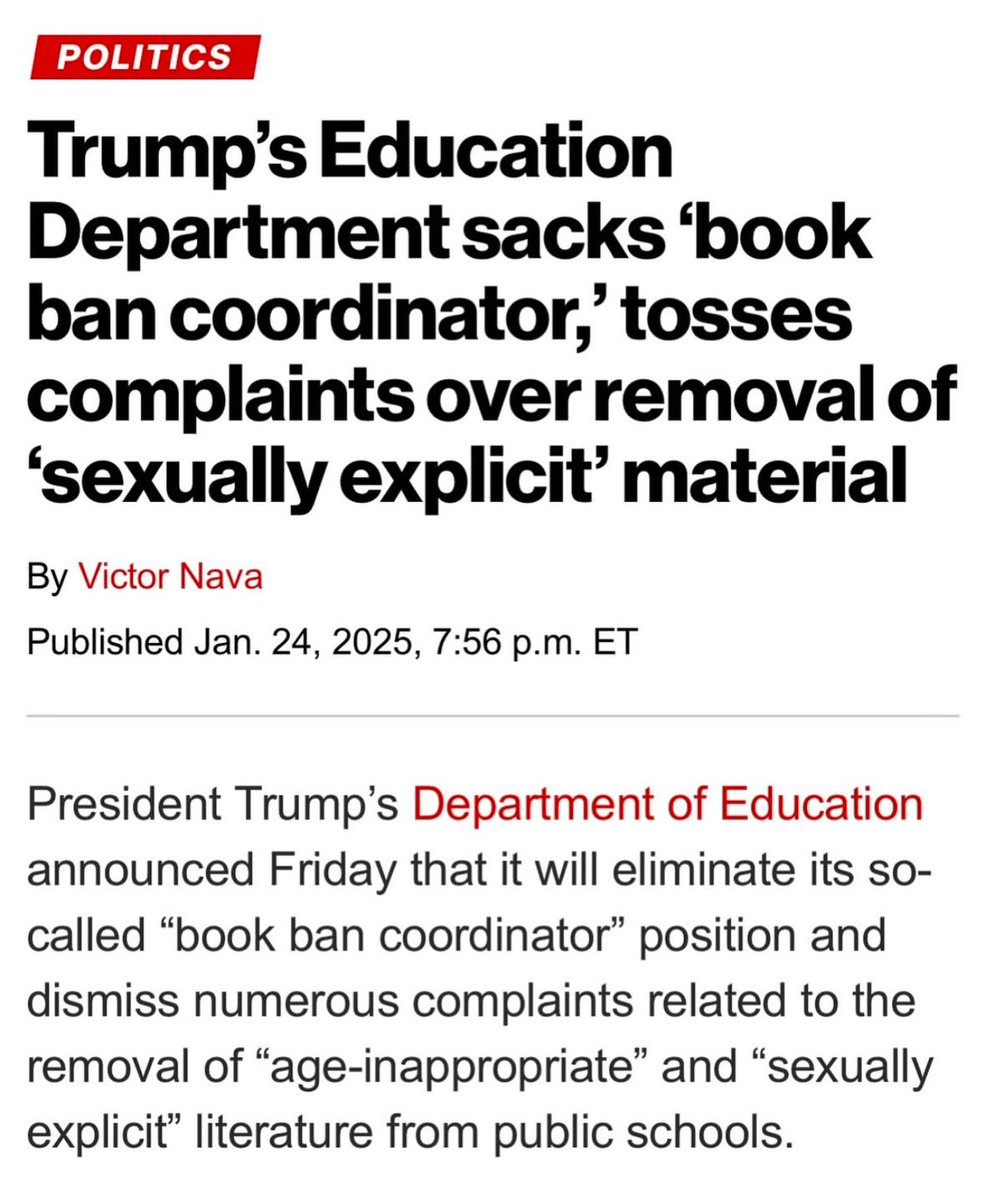 Great news!!! Now let's clean up our public schools and stop providing sexually explicit material to minors under the guise of inclusion and education.
