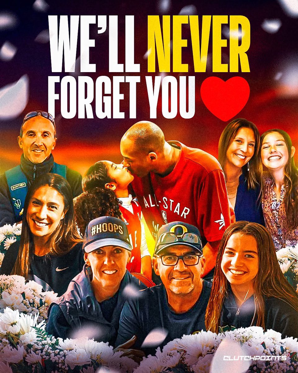 ClutchPoints's tweet photo. On this day 5 years ago, the world lost 9 beautiful people, but heaven got 9 wonderful angels 🙏

Gone, but never forgotten ❤: • John Altobelli • Keri Altobelli • Alyssa Altobelli • Christina Mauser • Sarah Chester • Payton Chester • Ara Zobayan • Gianna Bryant • Kobe Bryant