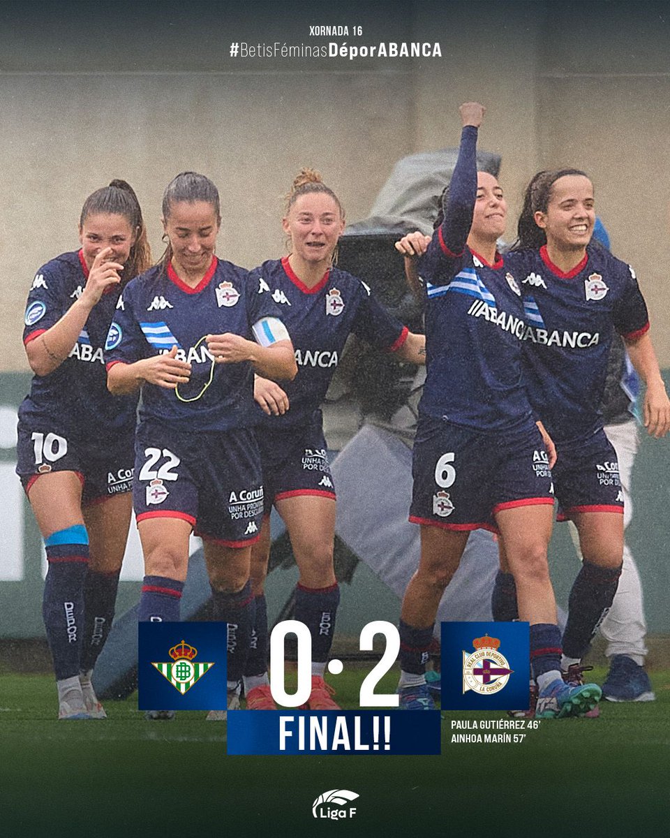 Fiiiiinaaaaal en Sevilla!

⏱️ 90+8’ | 0️⃣ - 2️⃣ |

#BetisFéminasDéporABANCA #LigaF