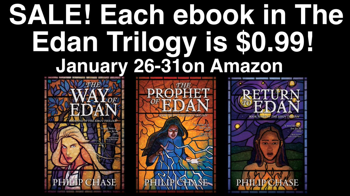 To celebrate the release of the special edition of The Way of Edan by <a href="/binding_broken/">The Broken Binding | Bookstore</a>, each ebook in The Edan Trilogy is $0.99 on Amazon, January 26-31. Please repost! Links in replies.