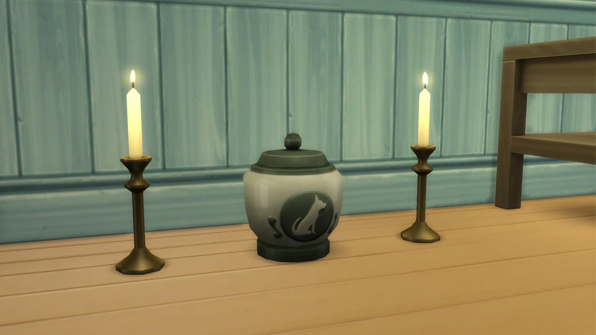 JCBT35724845's tweet photo. In token of her memory we put her urn and candles in masons room so that she's forever by his side (side note did grims hands change?) https://t.co/1enA6Ga5tN