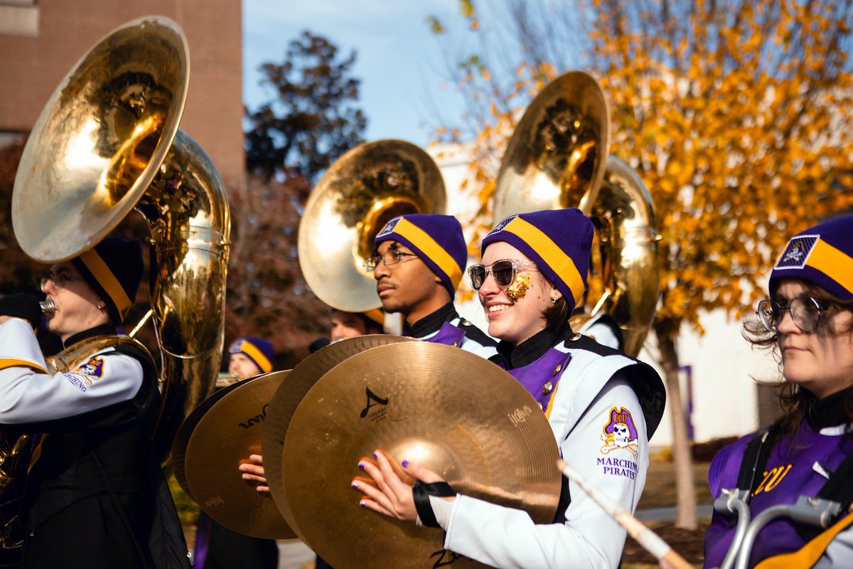 Best of luck to our ECU Marching Pirates with the Spring Semester officially underway! 

Information and dates for our off season drum clinics will be announced over the next couple of weeks! 

Go Pirates 🏴‍☠️