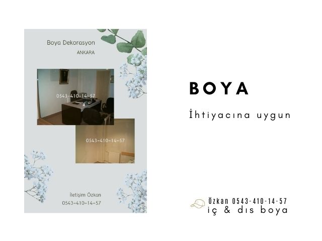 Bir işyerinin bir bölümünün çalışma alanında boya, sıva işleri yapılarak, müşterimize teslim edildi.