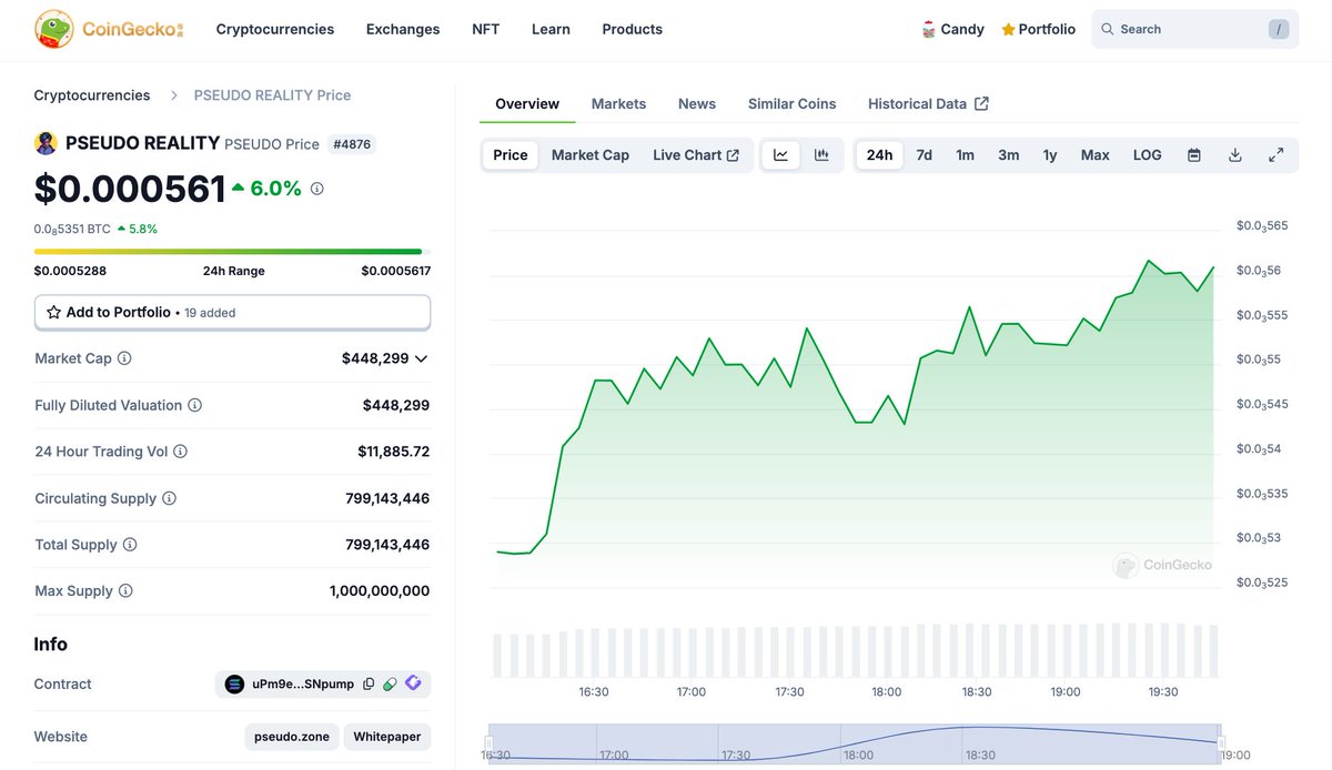 $PSEUDO is now live on CoinGecko

Checkout the new listing here: coingecko.com/en/coins/pseud…