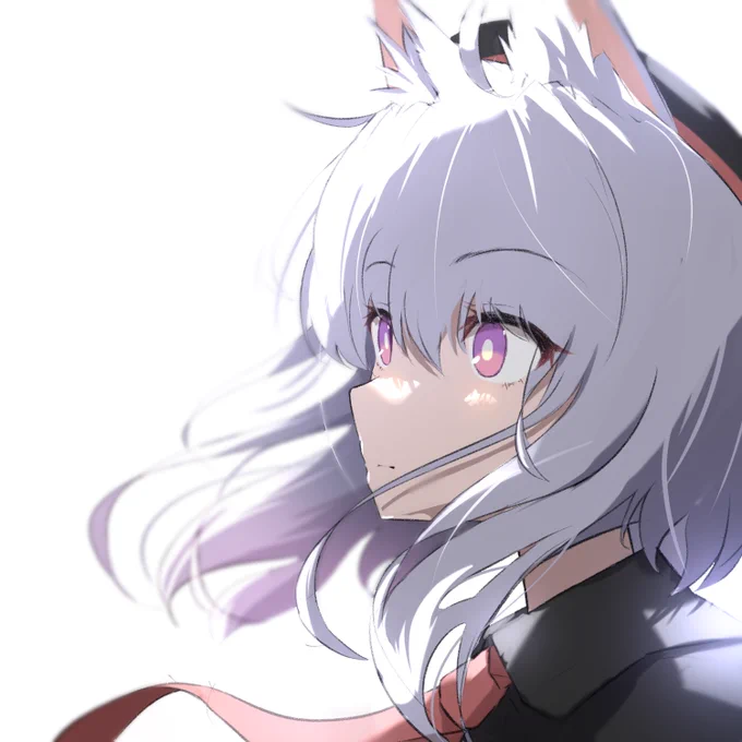 シロいのたまにはイラスト 練習絵を描いてみた普段は板タブだけど入院中にて液タブ(iPad)の訓練!#イラスト 