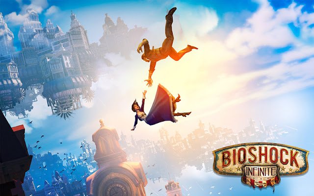 TTrompetas's tweet photo. BioShock Infinite 

CINE, no se cuantas veces ya me he pasado la campaña principal pero siempre la disfruto desde como se siente disparar, el ambiente, la narrativa y ese final es increíble y ya con los DLC volviendo a rapture oof https://t.co/2YHtmkfWTh