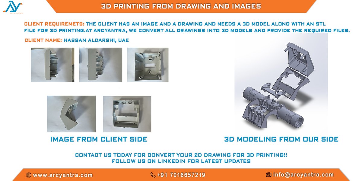 Arcyantra's tweet photo. 🎉 Successfully delivered a 3D printing project, Provided STL files, detailed 2D drawings, &amp; assembly drawings. 
🌐 https://t.co/lVFIcTFvrM | 📧 info@arcyantra.com | 📞 +91 7016657219
#3DPrinting #STLFiles #ManufacturingDesign #ArcyantraSolutions https://t.co/XuHRBH7VdQ