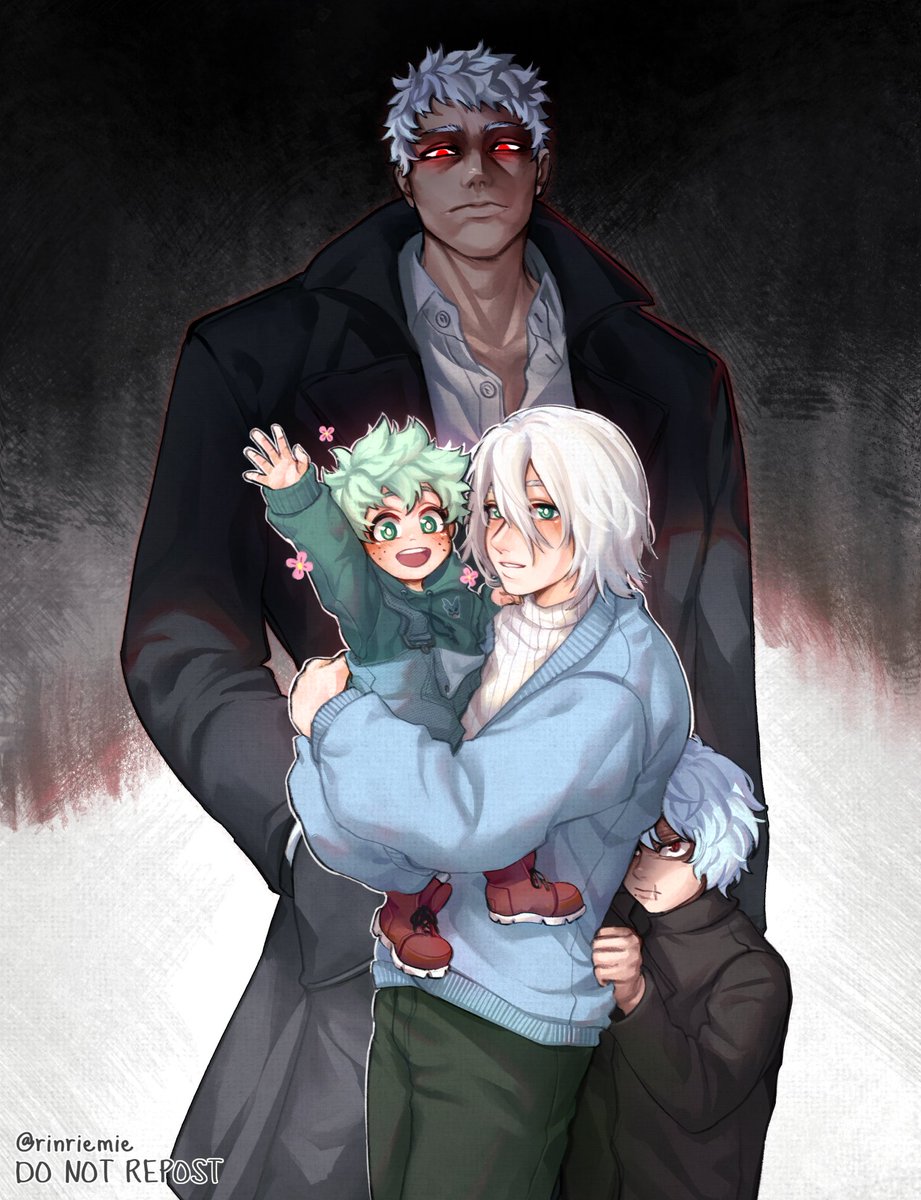 rinriemie_'s tweet photo. POV: You're either Kacchan, Kudo, or All Might

Shigaraki Family/Dad for One AU https://t.co/Cjc8BPszTV