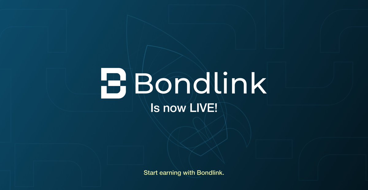 ✨Bondlink is now LIVE: Start Earning with Bondlink! 🚀

We’re thrilled to announce the official launch of Bondlink, your gateway to stable and rewarding decentralized finance (DeFi) investments.

❇️ What is Bondlink?
Bondlink is an omnichain stablecoin infrastructure that