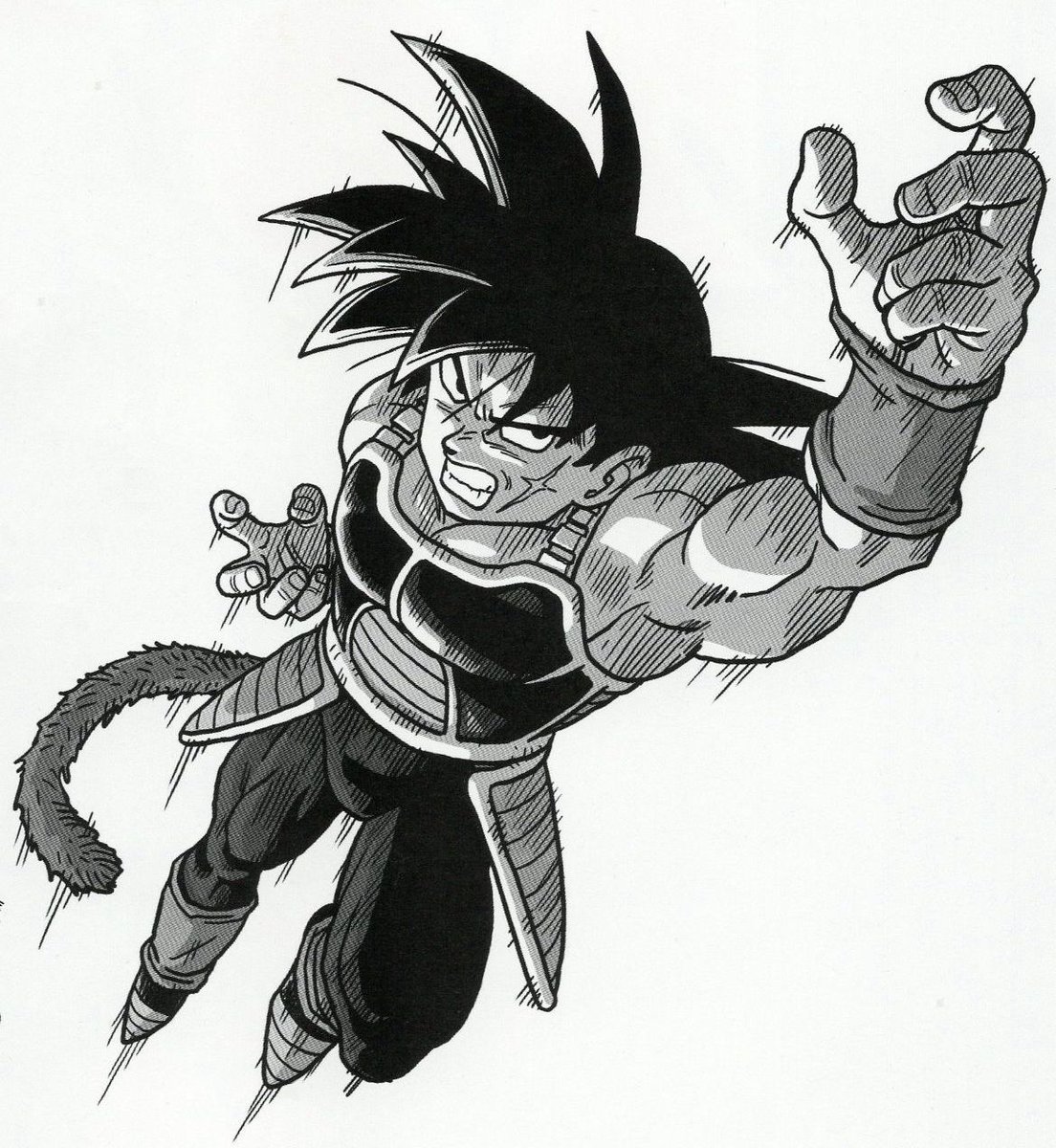 DBZdaily_'s tweet photo. Bardock art by Akira Toriyama https://t.co/6s5DDL6wyG