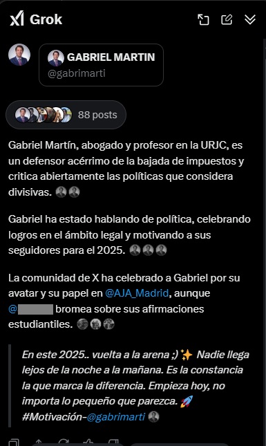 Simpático el Grok que me aparece ;D