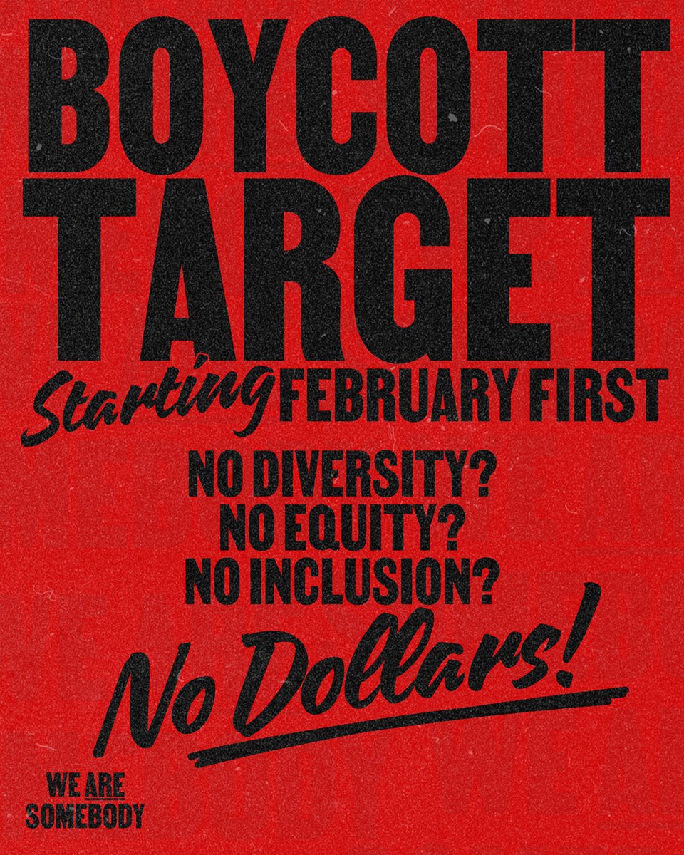 ninaturner's tweet photo. In the coming days, @StrikeForAll will put together a list of Black and other minority-owned businesses to support through this boycott.

We will not stop at @target, this is only the beginning. 

Throughout 2025, we will be calling for boycotts on corporations that monetarily support and lobby for policies that hurt working class Americans. 

Stay tuned.
