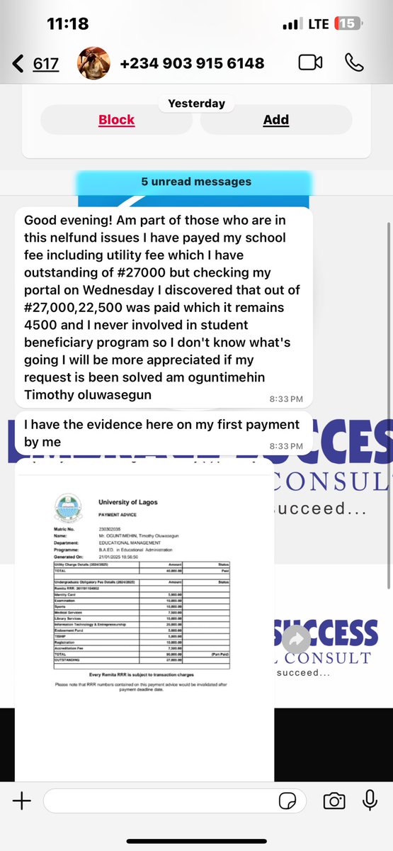 foc_embrace001's tweet photo. And nowhere did the school say students will have to pay back the fee. So why is the university now using @NELFUND loan to settle the indigent fee? The images attached to the tweet are messages from concerned students https://t.co/ssL2YqxcIl