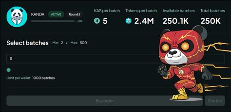 Kanda – the first pixel panda on KRC20, built on the Kaspa blockchain! 🐼✨

The first 1,000 addresses will receive 30,000,000 Kanda! 🎉

To participate:
1️⃣ Follow us 🔔
2️⃣ Like and RT this post ❤️
3️⃣ Fill out the Google Form with your Kaspa wallet address.