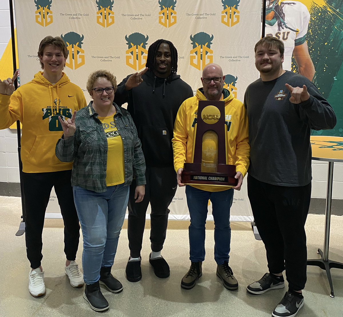 Russ Burley (@bisonfaninmn) on Twitter photo We had a great day yesterday with <a href="/NDSUwbb/">NDSU Women's Basketball</a> <a href="/NDSUmbb/">NDSU Men's Basketball</a> getting the sweep against the outhouse up north. Also thank you to the <a href="/GandGCollective/">The Green and The Gold Collective</a> for putting together another fun gathering, it is always a pleasure to interact with the impressive student athletes at NDSU. #GoBison We had a great day yesterday with <a href="/NDSUwbb/">NDSU Women's Basketball</a> <a href="/NDSUmbb/">NDSU Men's Basketball</a> getting the sweep against the outhouse up north. Also thank you to the <a href="/GandGCollective/">The Green and The Gold Collective</a> for putting together another fun gathering, it is always a pleasure to interact with the impressive student athletes at NDSU. #GoBison