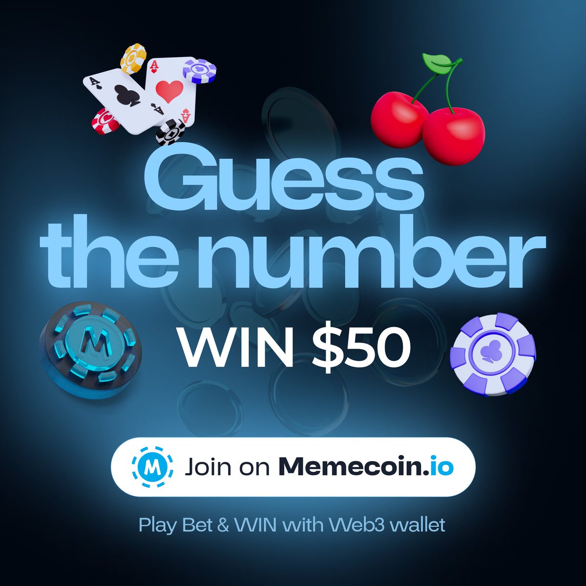 Memecoin.io (@memecoindotio) on Twitter photo Guess the number between 1 and 1000!
The first correct guess wins $50 in $PEPE !
One guess per user!
Must follow <a href="/memecoindotio/">Memecoin.io</a>
Like + Repost + Comment. Guess the number between 1 and 1000!
The first correct guess wins $50 in $PEPE !
One guess per user!
Must follow <a href="/memecoindotio/">Memecoin.io</a>
Like + Repost + Comment.