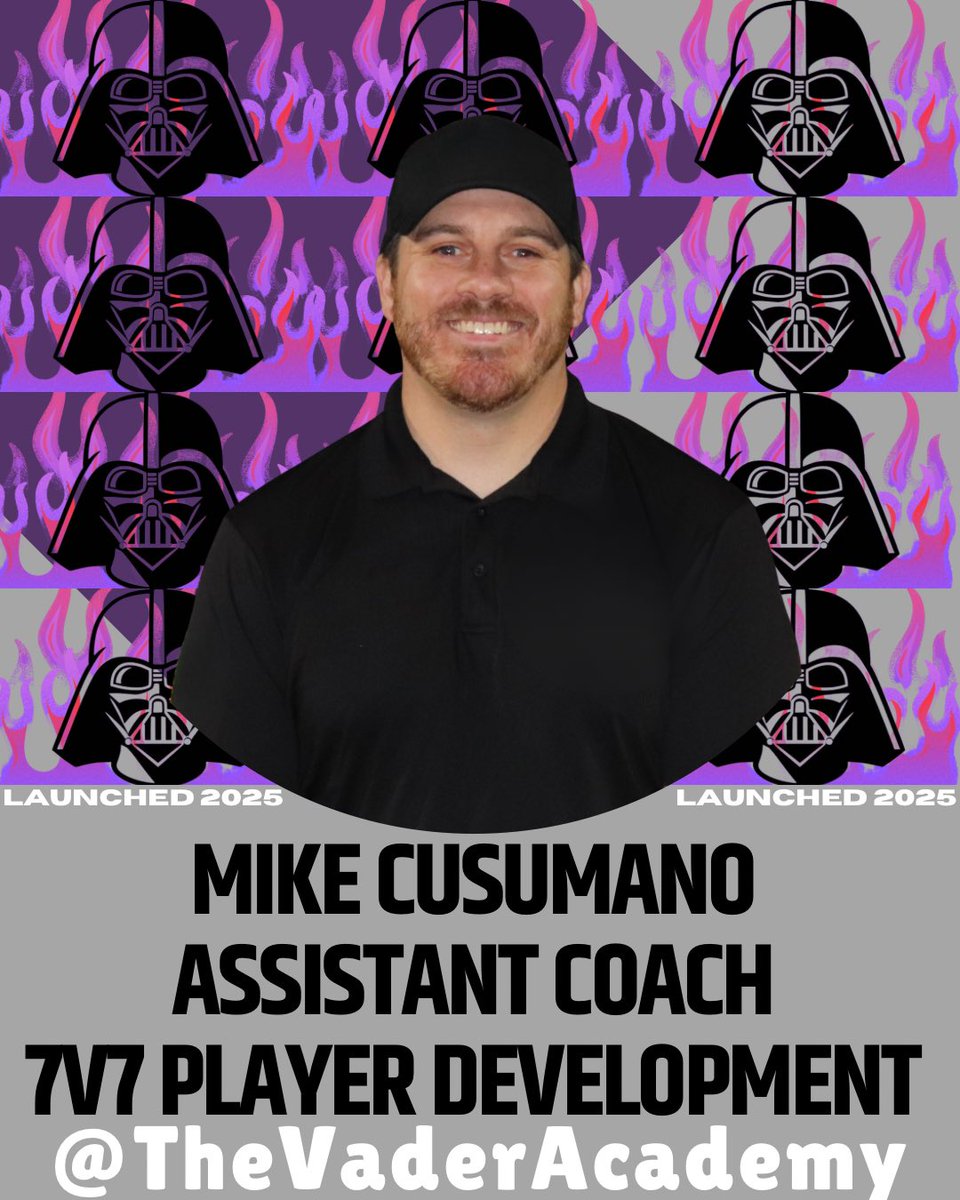 TheVaderAcademy's tweet photo. 🟪Announcement🟪

We are excited to welcome Coach Cusumano as an Assistant Coach to our 7v7 Player Development program at The Vader Academy!

🏴‍☠️About The Vader Academy🏴‍☠️
We believe in developing the whole athlete. Players of all backgrounds can grow and thrive.

#TheVaderAcademy https://t.co/yaPz26X37N