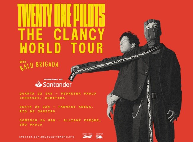 DOAÇÃO DE INGRESSO PARA O SHOW DO TWENTY ONE PILOTS HOJE EM SÃO PAULO

• Seguir o ATL aqui, no Insta e TikTok

• Dar RT e FAV nesse tweet

• Comentar a tag #MelevaATL + os motivos do pq você deveria ganhar

Não peçam ingressos na DM. Serão DESCLASSIFCADOS

PRINTS 👇🏼