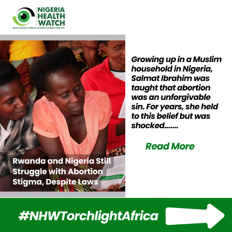 nighealthwatch's tweet photo. Every week, we publish thought-provoking pieces through #NHWPost, #NHWTorchlight, and #NHWTorchlightAfrica series, exploring health issues across Nigeria and Africa.
Missed this week’s editions? Our Weekly Article Highlight is here to catch you up! Click to read!