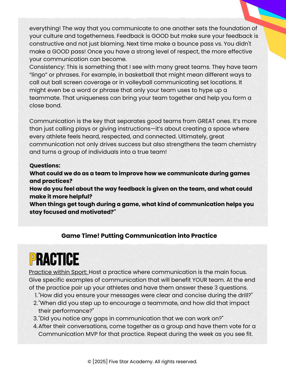 Check out the Triple Threat Newsletter from last week ⬇️⬇️🌟

A great tool for you to use with your team! This week we will be talking about BODY LANGUAGE 😁🫣