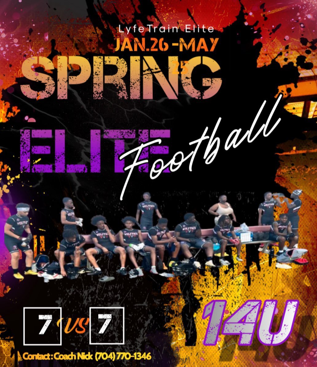 CoachMike3311's tweet photo. LT has partnered with The Carolina Hybrids 14U for travel 7v7 play. Today is day 1 of recruited tryouts. Any athletes interested DM me or contact my Asst Coach Nick 704-770-1346 #LT #7v7 #14U #ayf #elitefootball #battle #charlotte #triad #pack #Springball #cyfl #carolinahybrids https://t.co/QmhAMqB844