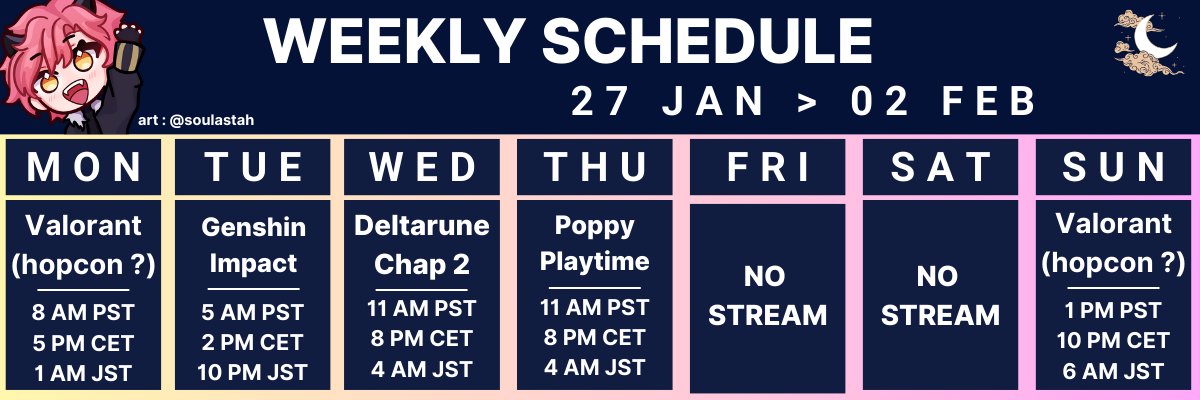 ryomour's tweet photo. ๐ใ NEW SCHEDULE ใ๐
more vawowan, catching up genshin, horror game..... AND MORE VALOOOOO !! (after work, get ready for tired ryo-)
#ryonlive #ENvtuber https://t.co/cC8scyAinW
