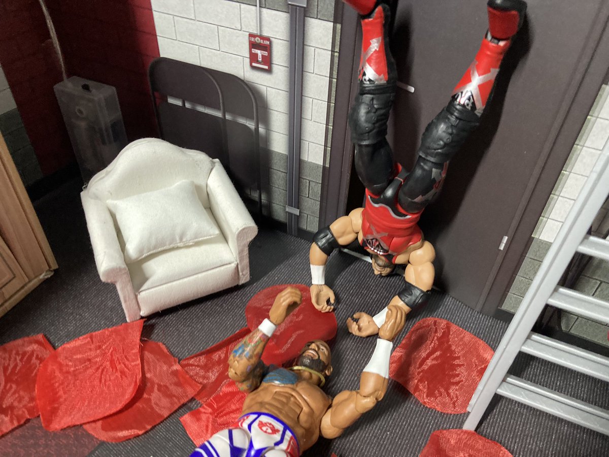 X Pac versus Rey Mysterio and Ricochet in a triple threat trashcan match part 3 with picture slide, #WWE #WWERaw #wweuniverse #wwesmackdown #wweactionfigures like comment