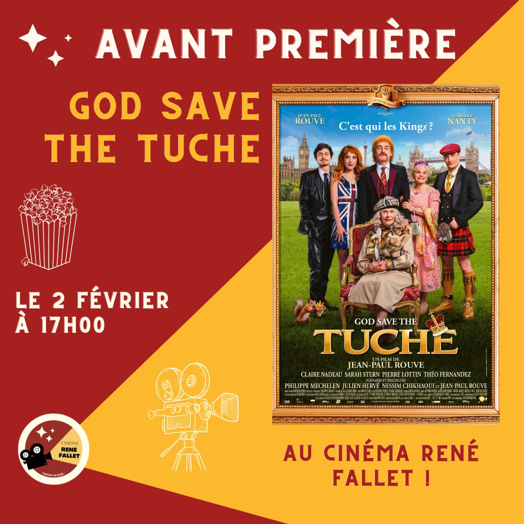 Cinema_RFallet's tweet photo. La famille Tuche fait son grand retour au cinéma René Fallet ! Ne manquez pas notre avant première du film God save the Tuche, le dimanche 2 février à 17h00 !

A bientôt dans votre cinéma ! https://t.co/ewXQi1KFKu