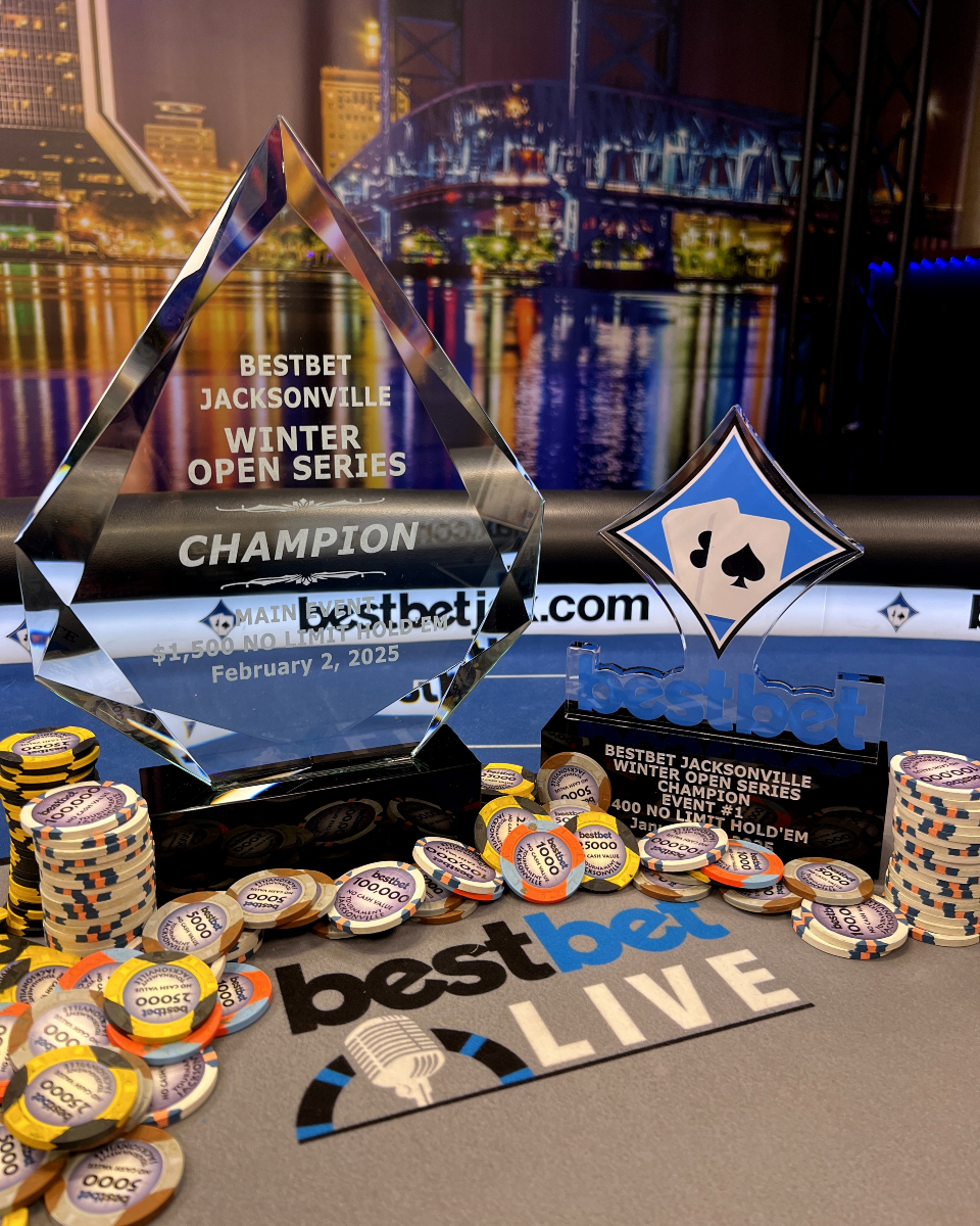 bestbet_jax's tweet photo. Ready to catch the action LIVE? ❄️🎙️

❄️Winter Open Event 1 Final Day streams on bestbetLIVE TODAY! 
❄️Winter Open Main Event streams on bestbetLIVE Feb. 2

Don't miss a single hand, tune in on Facebook or YouTube! 

#bestbetJAX #WinterOpen #pokertournament https://t.co/6IGPcT32XE