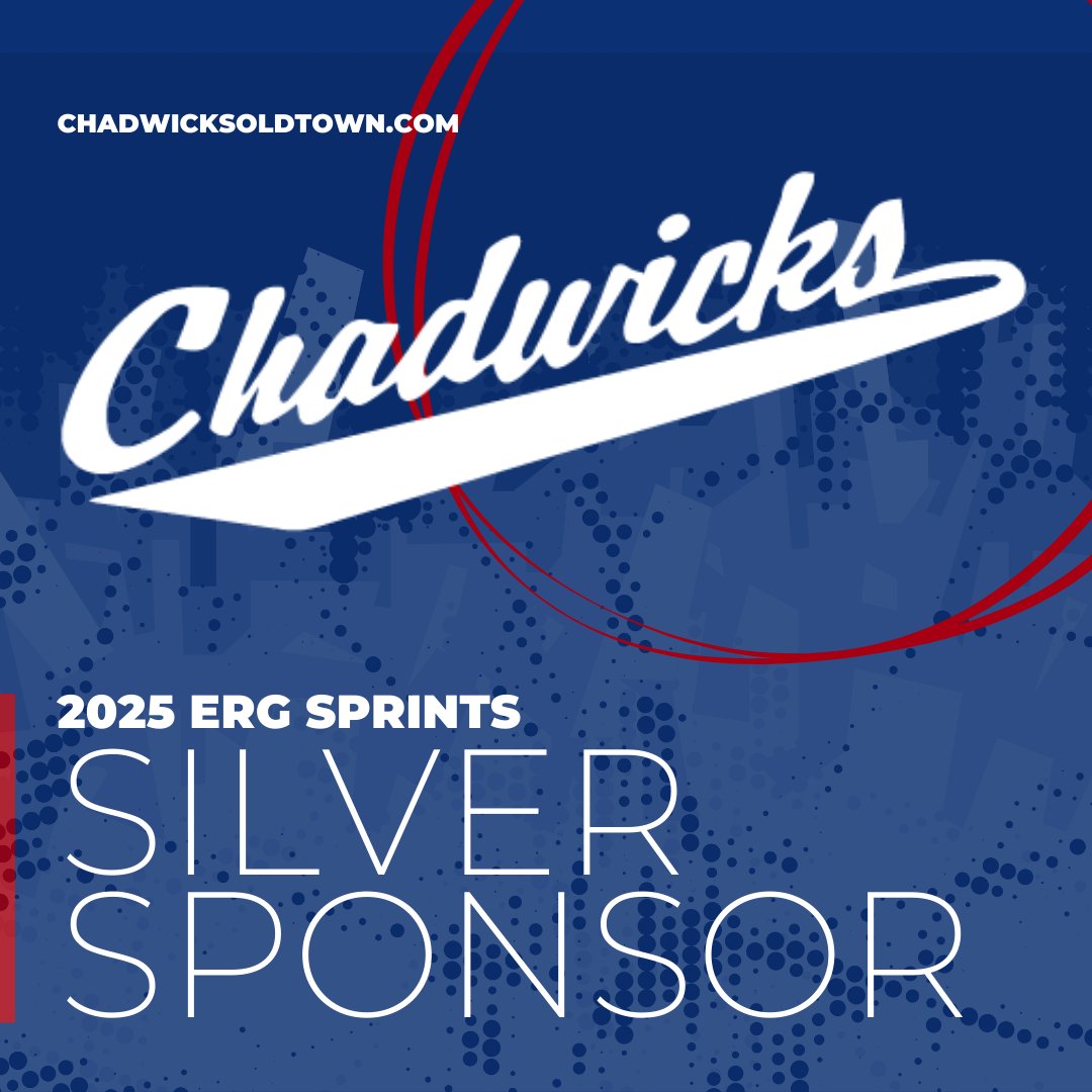 BIG THANKS to our 2025 Erg Sprints Silver Sponsor Chadwicks, serving brunch, lunch, and dinner at 203 Strand St. in Alexandria, VA. chadwicksoldtown.com
.
Erg Sprints is a fundraiser that supports juniors rowing. Show your support at ergsprints.com/sponsors-vendo…